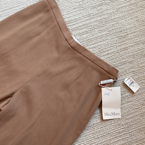 MaxMara Camel Wide Leg Dress Pants NWT - Picture 2 of 7